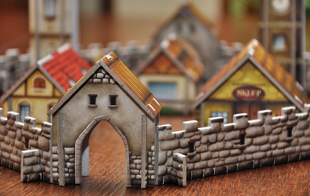 Cardboard city's entrance similar to the idea as an entrance to the game making